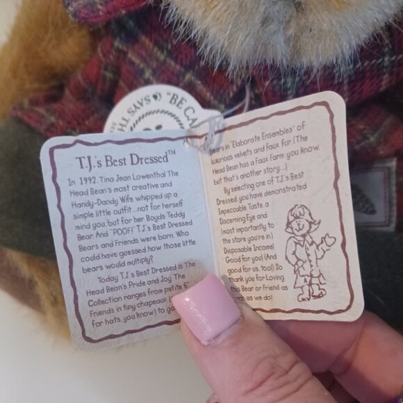 Gen-yoo-wine TJ BOYDS Best Dressed Collection Bear Style #94531KR - Picture 2 of 4